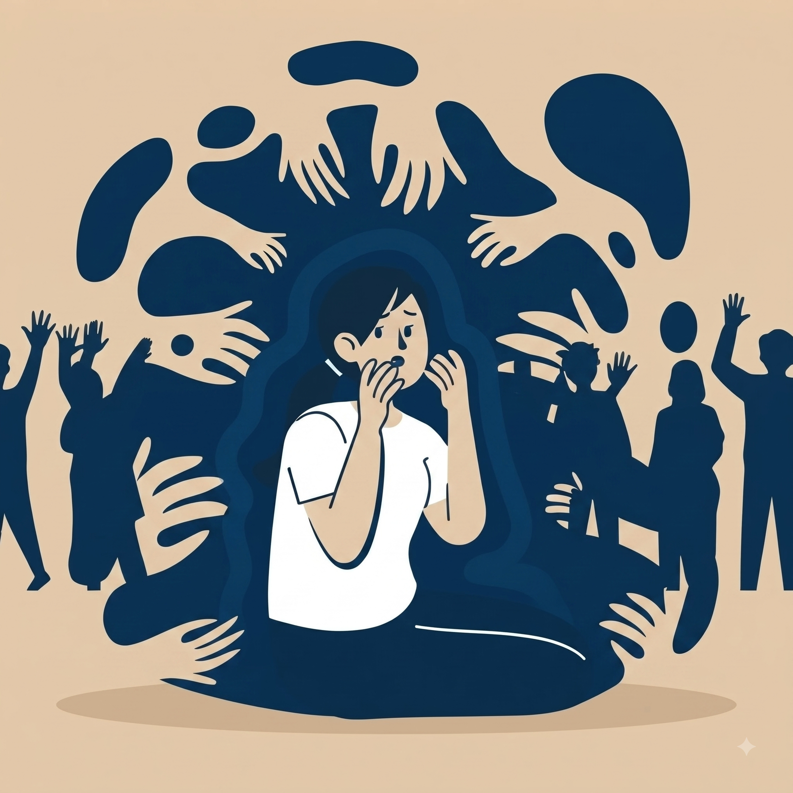 Illustration representing psychopathology and mental disorders