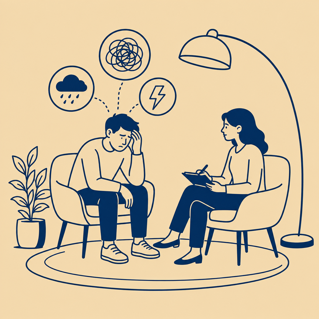 Illustration representing introduction to skills in counselling
